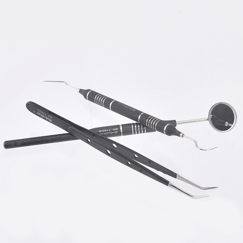 Firedelt sett seksdelt sett til alternativer tannmaterialer tanninstrumenter periodontalt instrument curette sonde