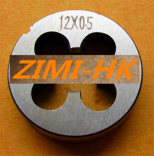 1pcs 12mm x 0.5 Metric Right hand DieM 8mm*0.75 M12 x 0.5mm/M12*0.5 Pitch (The )
