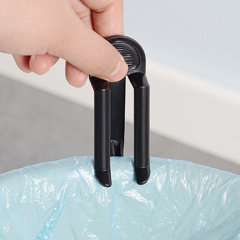 4PCS Practical Trash Can Clips Fixed Waste Bin Bag Holder Rubbish Clip Convenient Plastic Fixed Garbage Bag Clips