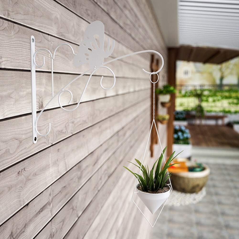 Praktische Plant Stand Houder Wall Mounted Iron Art Bloempot Haken Kandelaar Huis Balkon Hanger Tuin Decoraties