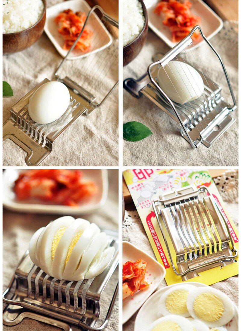 Stainless Steel Boiled Egg Slicer Section Cutter M... – Grandado
