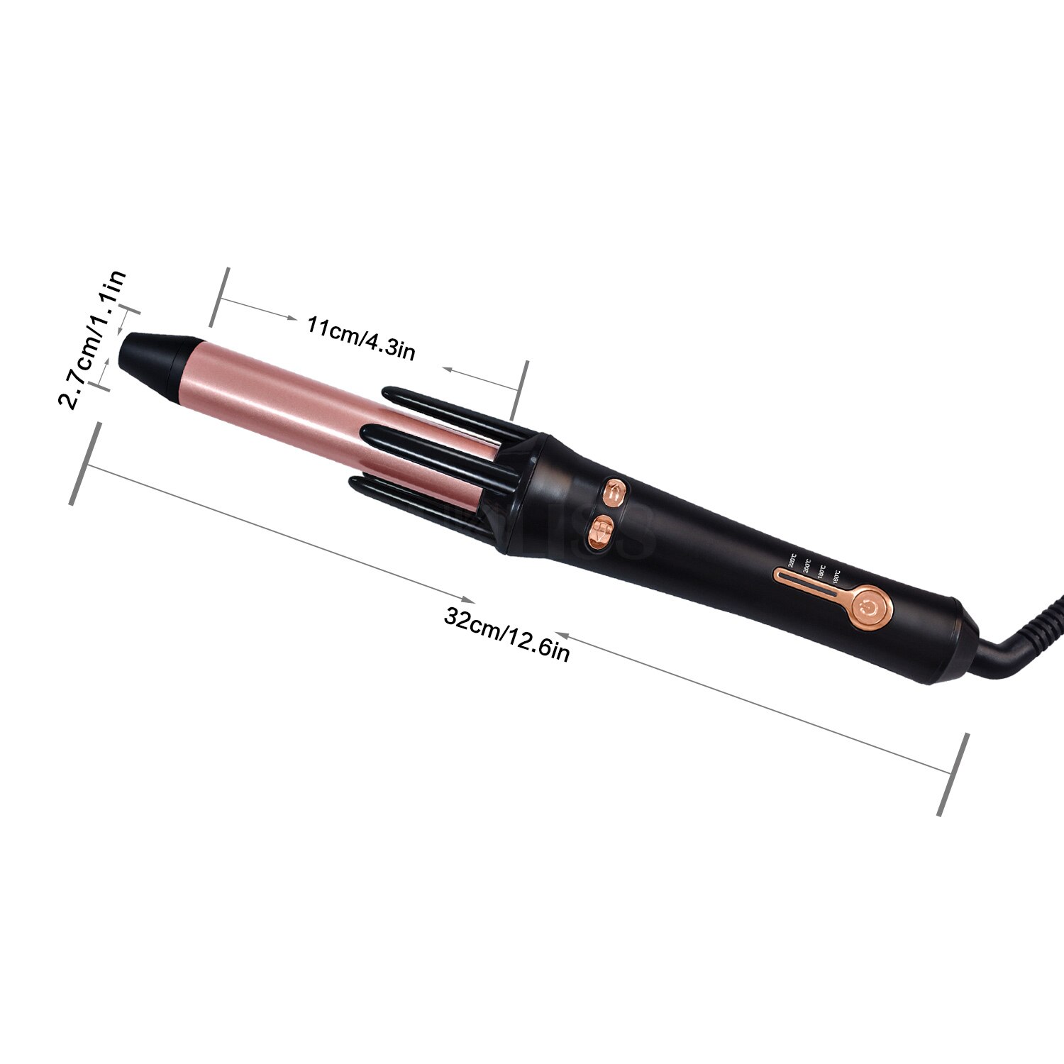 Bigoudi électrique rotatif pour cheveux, fer à friser automatique, ondulation de plage professionnelle, bigoudis