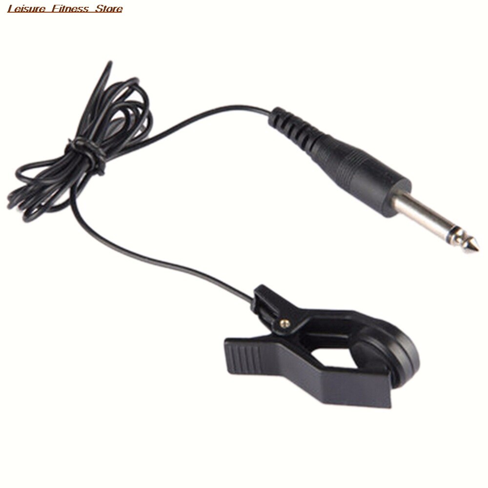 IRIN Universal Acoustic Piezo Guitar Vibration Sensor Tuning Clip Line Wire Pickup With 90cm Cable Black