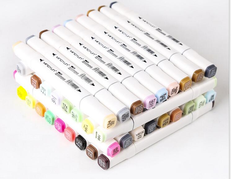 MingYun Marker Professionele Art Markers Set tweekoppige Alcohol gebaseerde Markers Art handgeschilderde Voor Schoolbenodigdheden