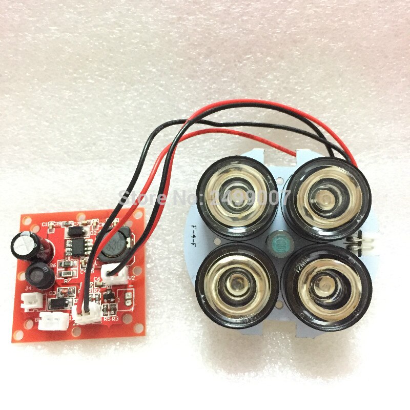 Lihmsek 2pcs IR Light Board 4pcs IR Array LEDs Visible 850nm Night Vision Infrared lamp LED board for Illuminator CCTV Camera
