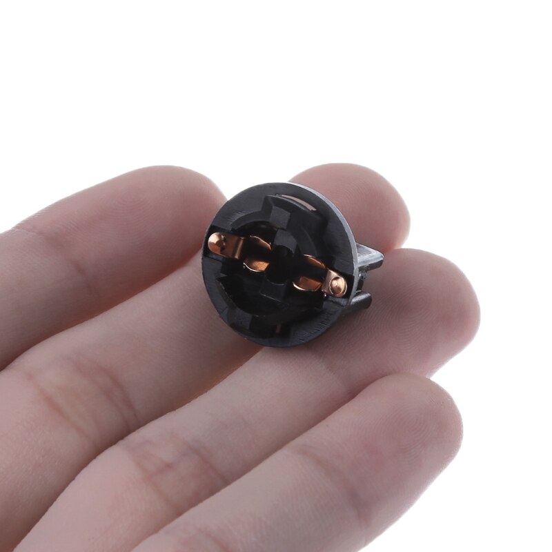 10Pcs T10 Car Light Socket Twist Lock Wedge Instrument Panel Light Bulb Base 28GC