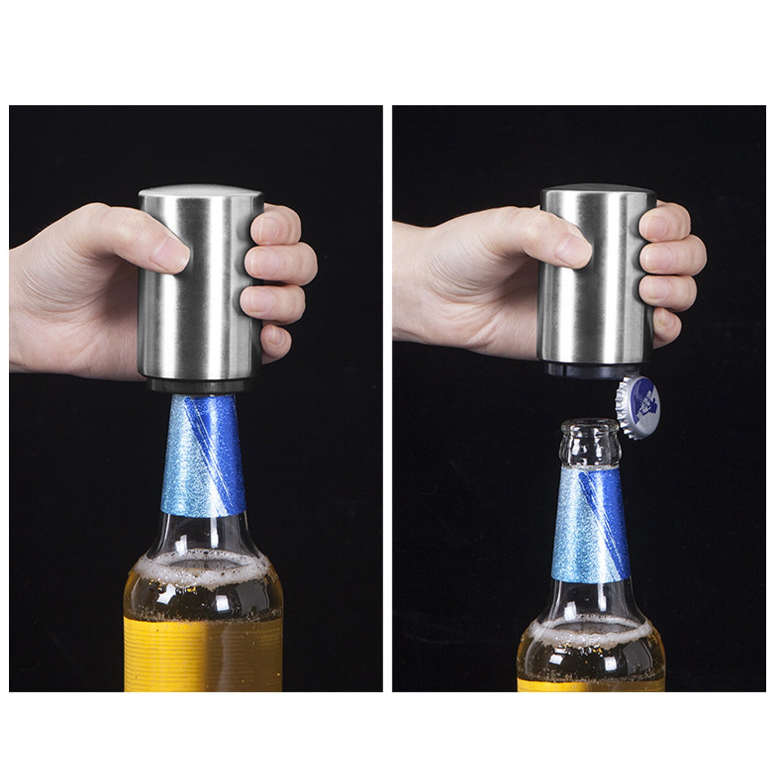 Keuken Gadgets Rvs Flesopener Creatieve Pers-Type Bier Flesopener Kleine Bier Flesopener