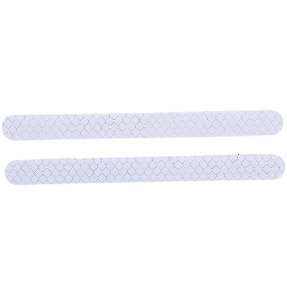 2pcs Car Rearview Mirror Stickers Universal Safety Mark Car Reflective Strip Waterproof Anti-collision Warning Tape Car-styling: White