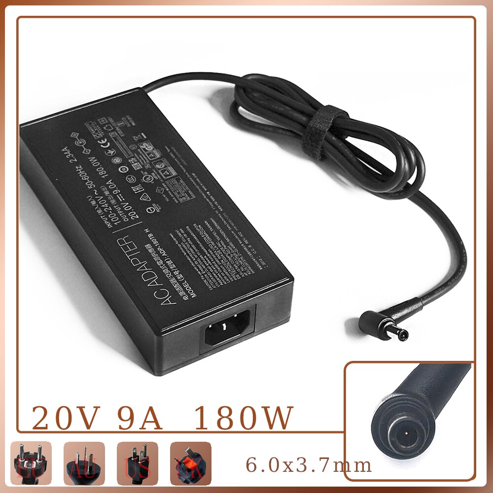 180W 20V 9A ADP-180TB H AC Adapter Charger For ASUS ROG 14 GA401I G14 GA5021 FX506LU Tuf Gaming A17 Laptop Power Supply