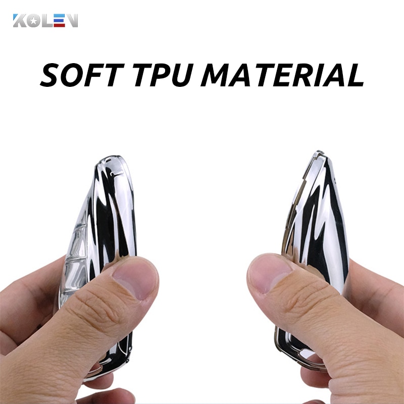 Soft TPU Car Remote Key Case Cover Holder Shell Geely Coolray 4 Buttons Car Styling Accessories Fob Buckle Keychain