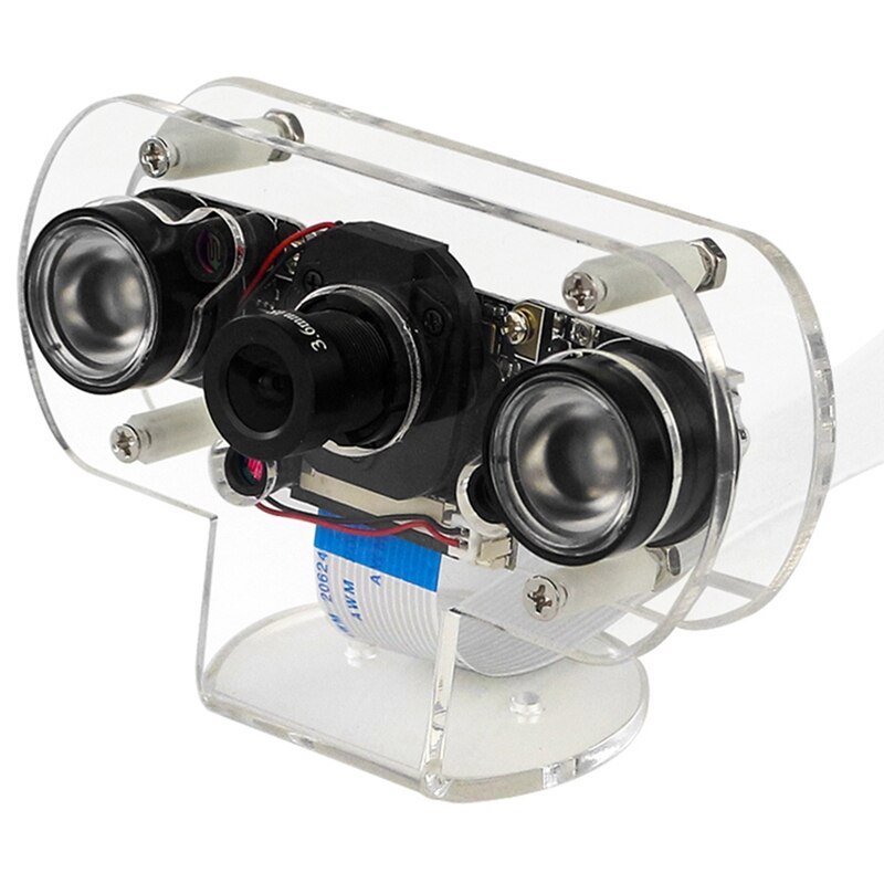 Infrared Night Vision IR Camera for Raspberry Pi 4, Pi 3B+ Video Webcam with Case for 3D Printer
