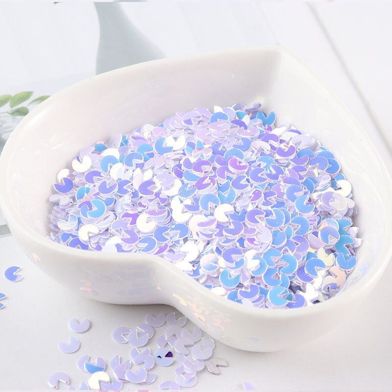 4Mm 1000Pcs Gloss Kleurrijke Diy Pailletten Paillette Manicure Accessoires Pailetten Nail Decoratie Diy Materiaal Spangle Nailart: White