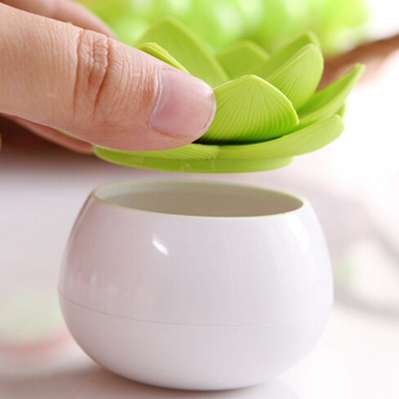 Chique lotusbloem wattenstaafjeshouder tandenstokerhouder wattenstaafjesdoos woondecoratie