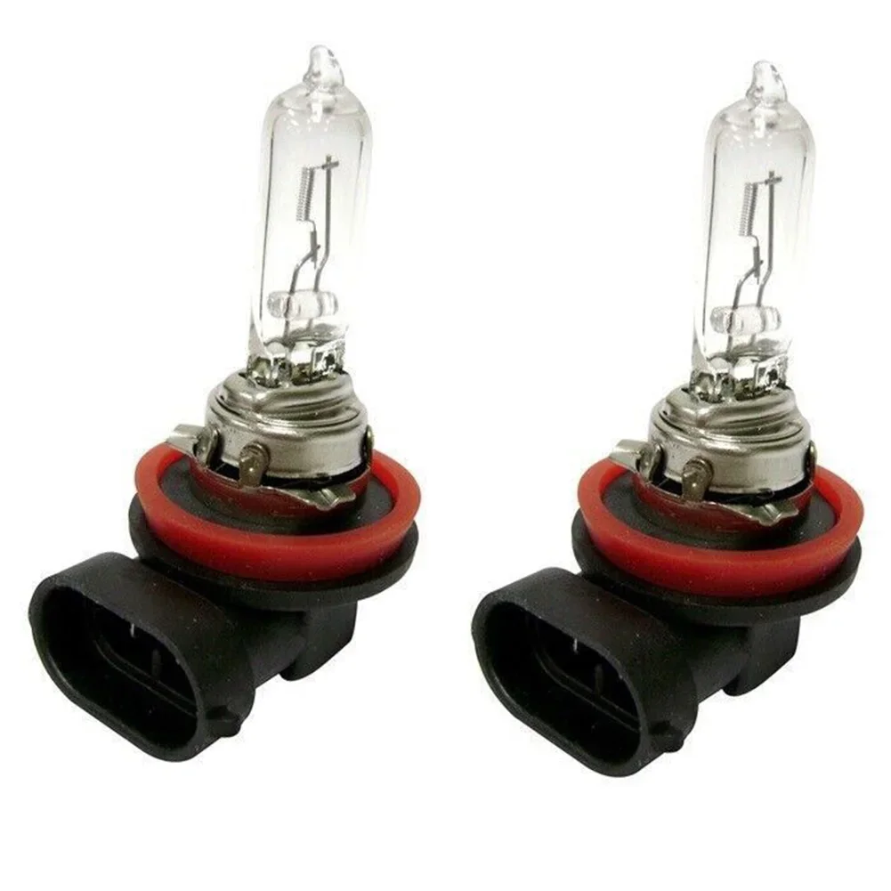 2 uds H8 35W lámpara halógena 4300K luz ámbar lámpara antiniebla de coche 12V bombilla de faros transparentes H8 luz de cabeza de coche luz antiniebla de repuesto