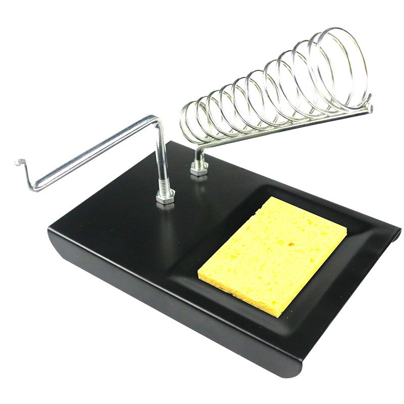 1pc Electric Soldering Iron Stand Holder Metal Support Station With Solder Sponge Soldering Iron Frame Small And Simple