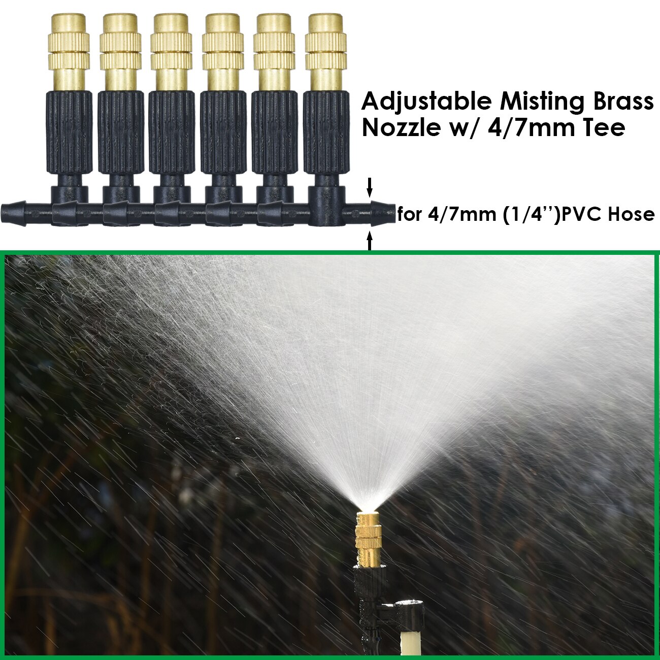 10-50M Garten 4/7mm Schlauch Automatische Tropf Bewässerung Bewässerung Bausatz System 1/4&#39;&#39; Durcheinander Nebel Düsen für Rasen Topfpflanze Gewächshaus