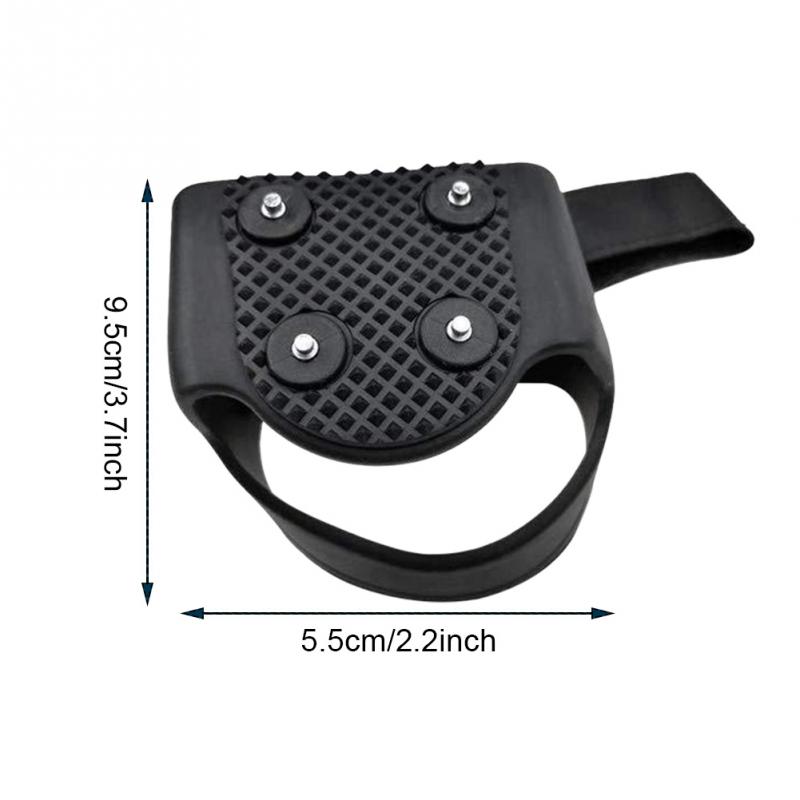 1pair Sports Shoe Cover Safety Outdoor Climbing Snow Walking Ice Gripper 4 Studs