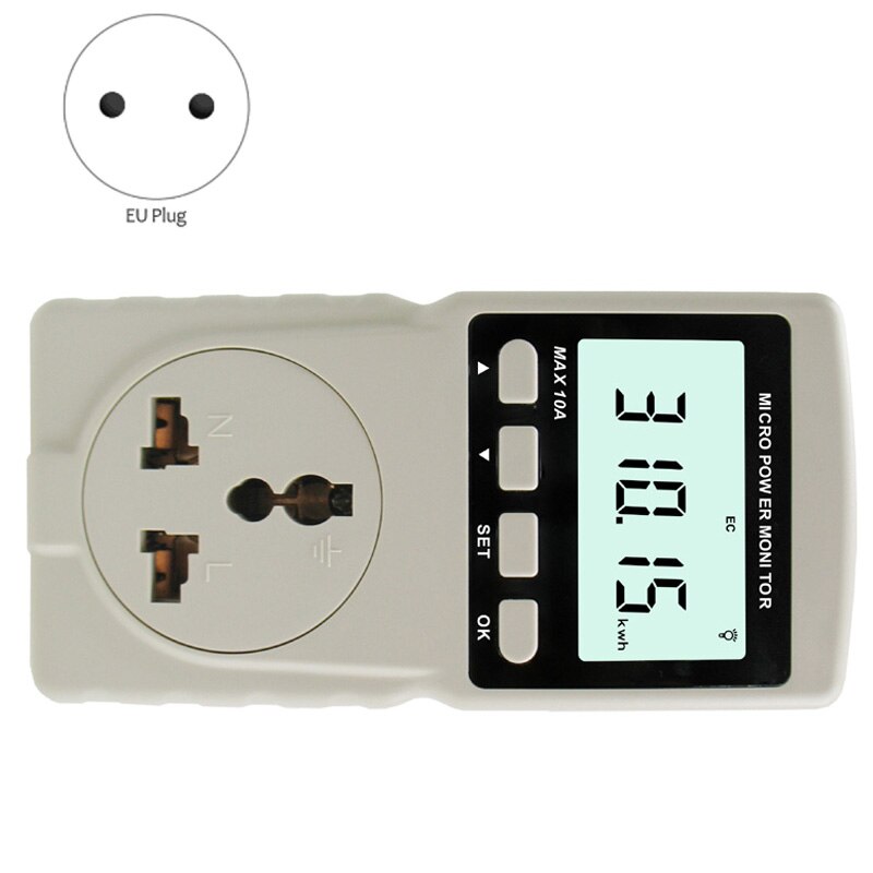 Digital Power Meter GM86 Energy Meter Power Monitor Measuring Outlet Socket (EU Plug)