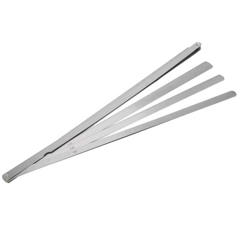 Portable 20 Blades Feeler Metric Thickness Gauge Stainless Steel 500mm Length Measuring Tools
