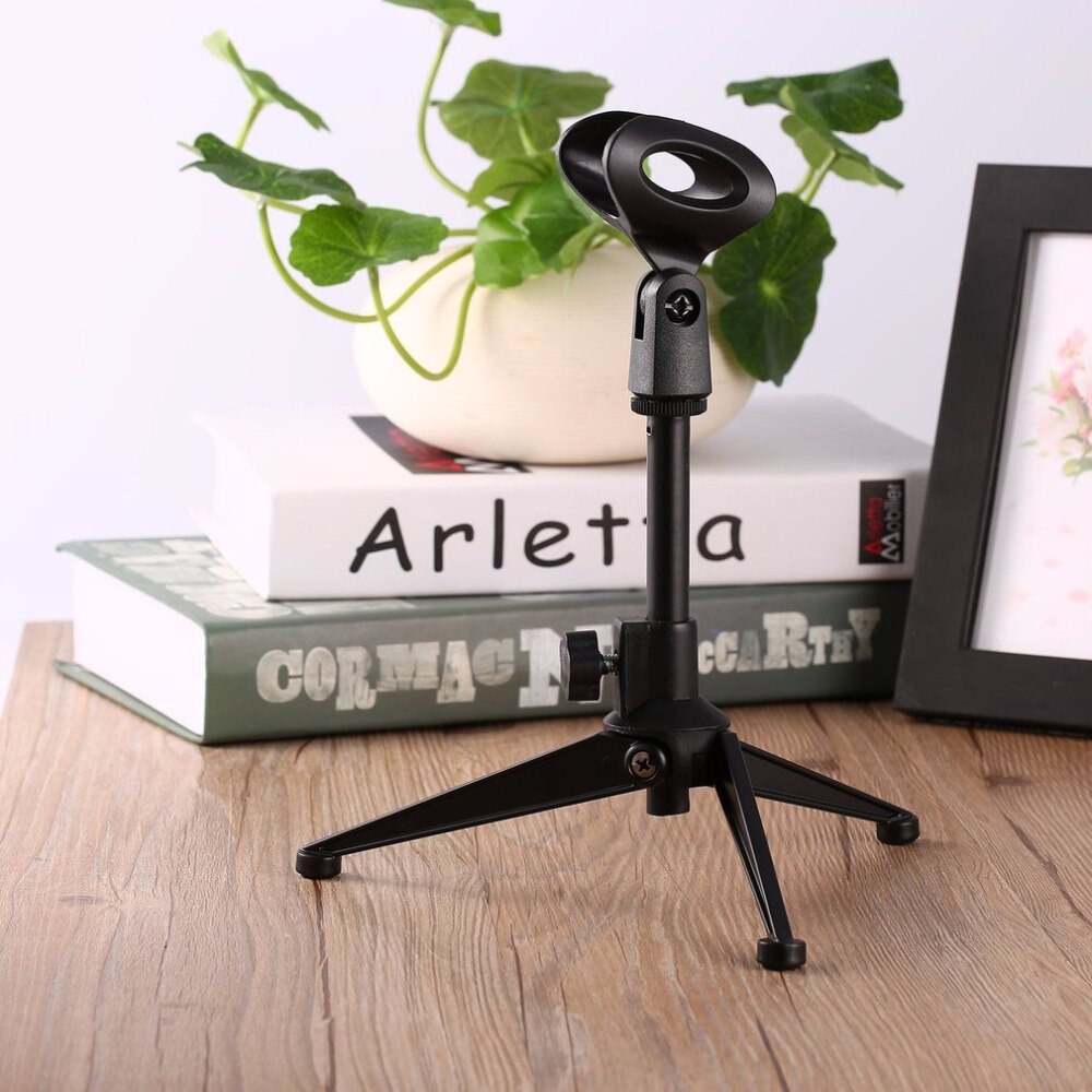 Desktop Microphone Stands Universal Adjustable Elevatable Microphone Holder Mic Tripod Stand Bracket
