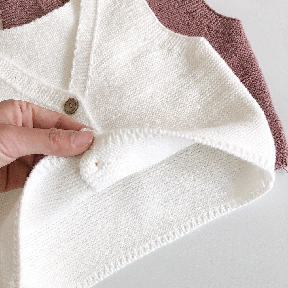 Camisola do bebê 2021 novo bebê menina colete bebê meninos meninas all-around 0-2-year-old cardigan fio de algodão de malha camisola colete casaco
