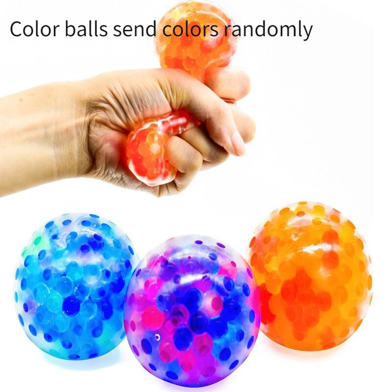 Kawaii delfin hai dekompresjon leker dyr svampaktig anti stress klype perle stress ball klembar stress avlastning leketøy barn: Fargede kuler 2