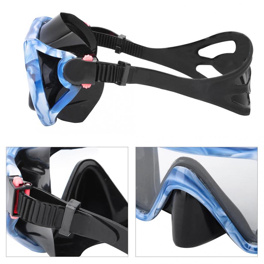 Adult Anti-fog Snorkeling Scuba Diving Mask Tempered Glasses Lens Swimming Pool Equipment For Diving Accessory