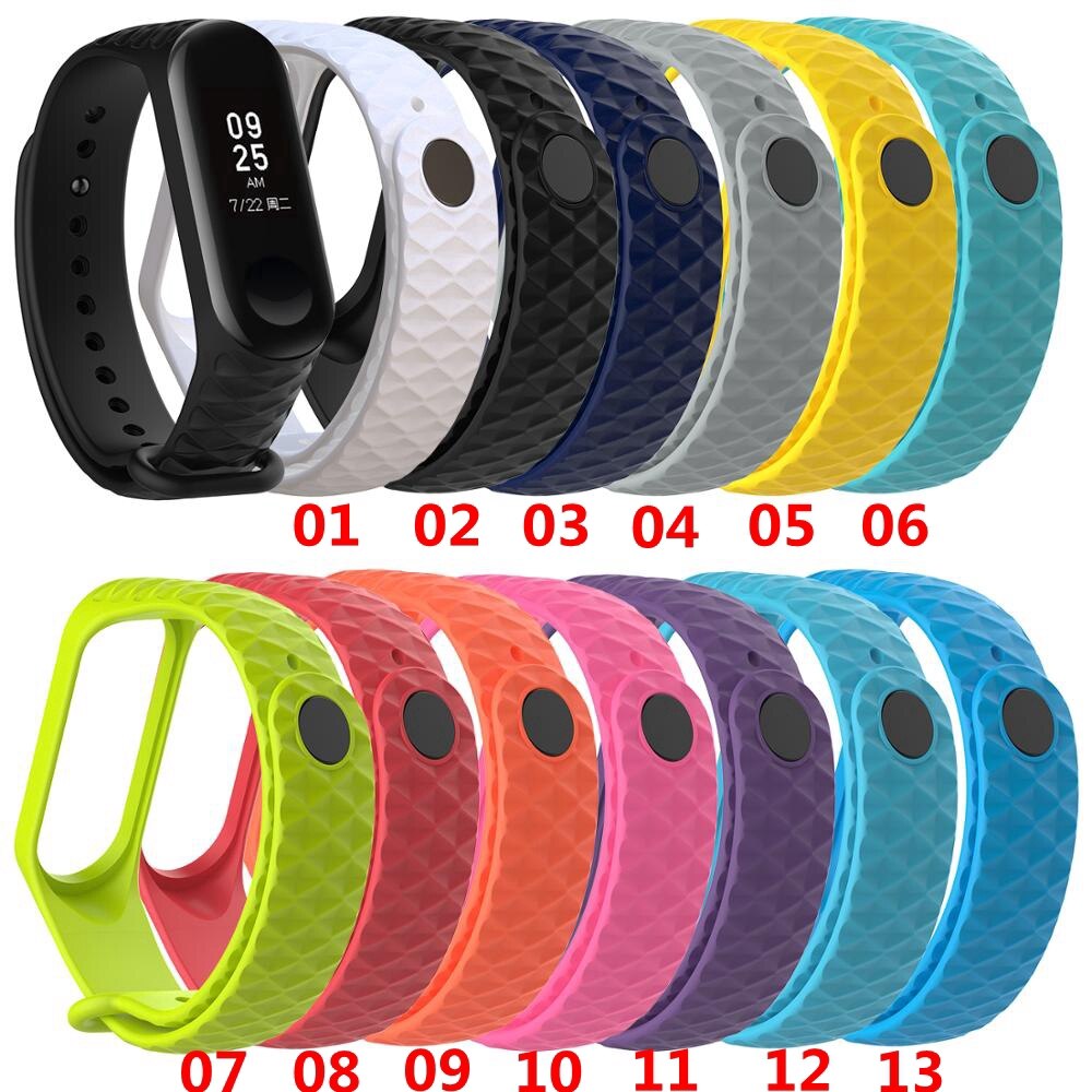 For Xiaomi Mi Band 3 Strap With Colorful Silicone Change Belt Millet Sports Strap: 5