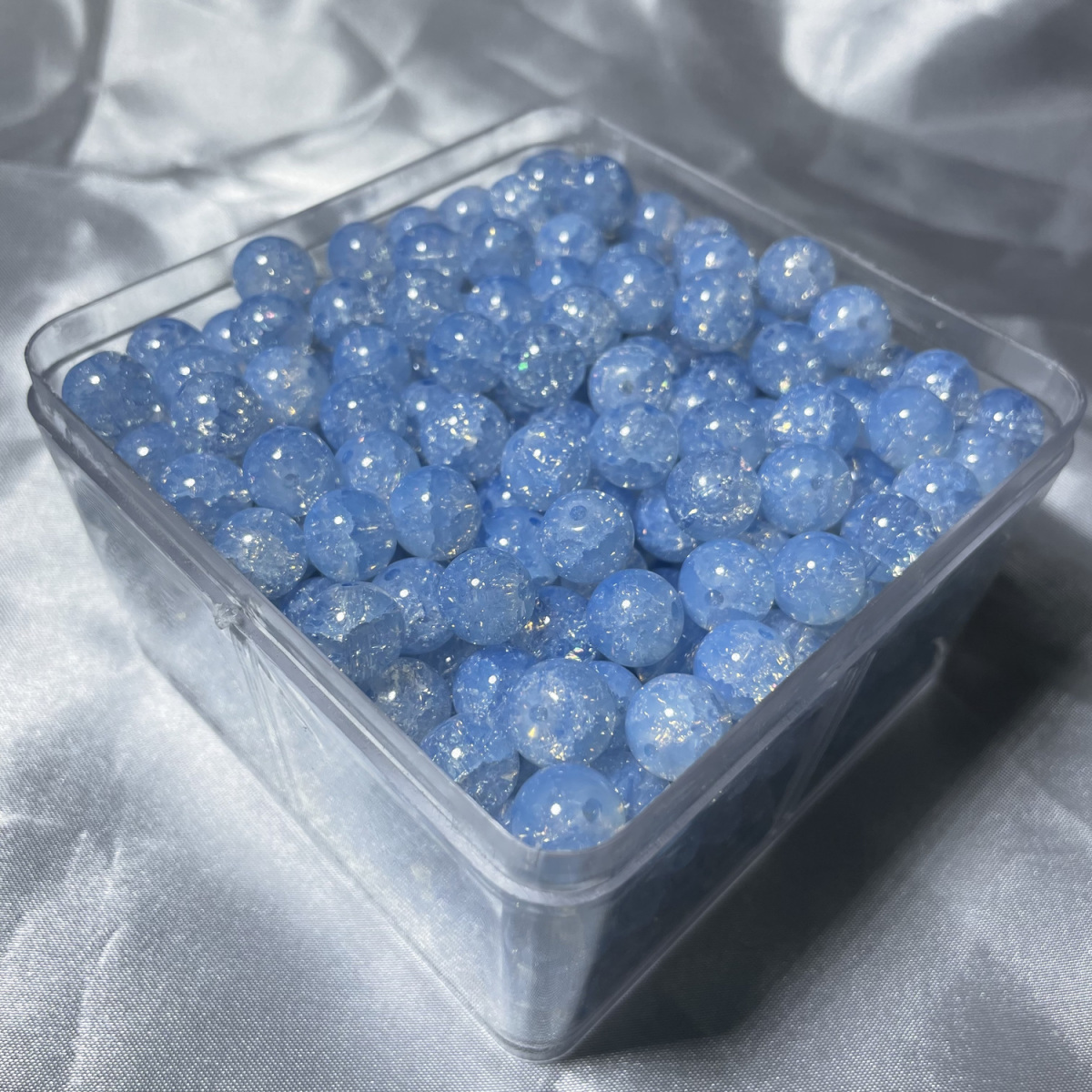 10mm 20 Uds. Cuentas de dos colores degradadas hechas a mano Diy chica hermosa pulsera de Multicolor collar cuentas sueltas joyería de hadas: Castaño