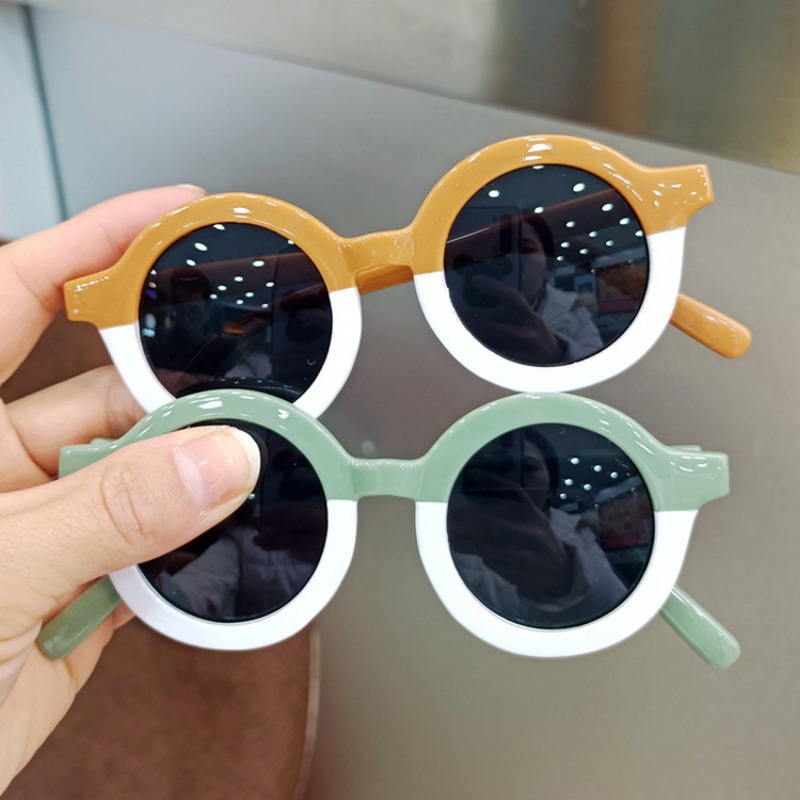 Nuevas gafas De Sol circulares con montura pequeña para niños, gafas De Sol De De verano para niñas, gafas De Sol bonitas para bebés, gafas De Sol UV400