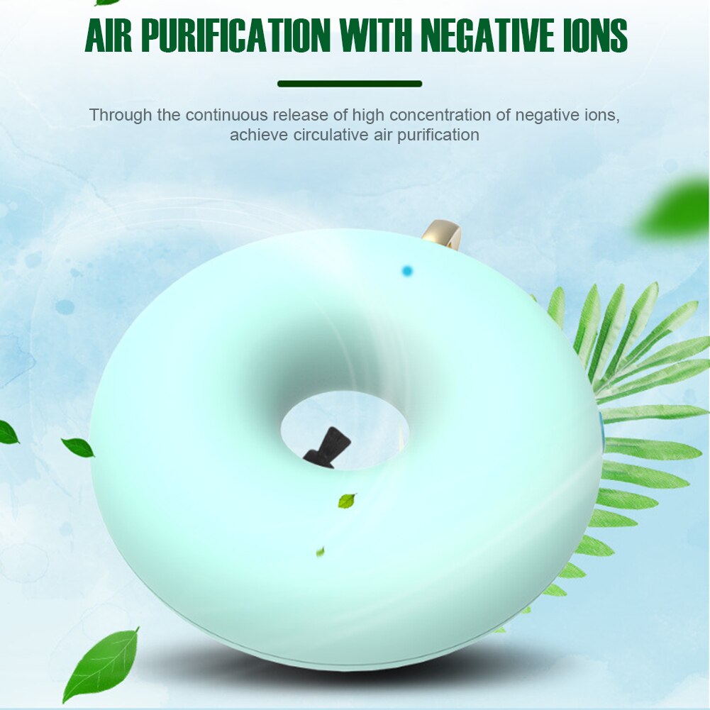 Portable Air Purifier Mini Neck Hanging Negative Ion Air Cleaner Wearable Air Purifier for Kids Adults Fast