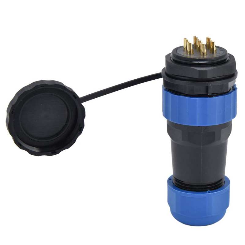 Aviation Plug Socket Male Female Connector Pure Copper Gold Plated for Instrument for Communication Equipment: 7 core