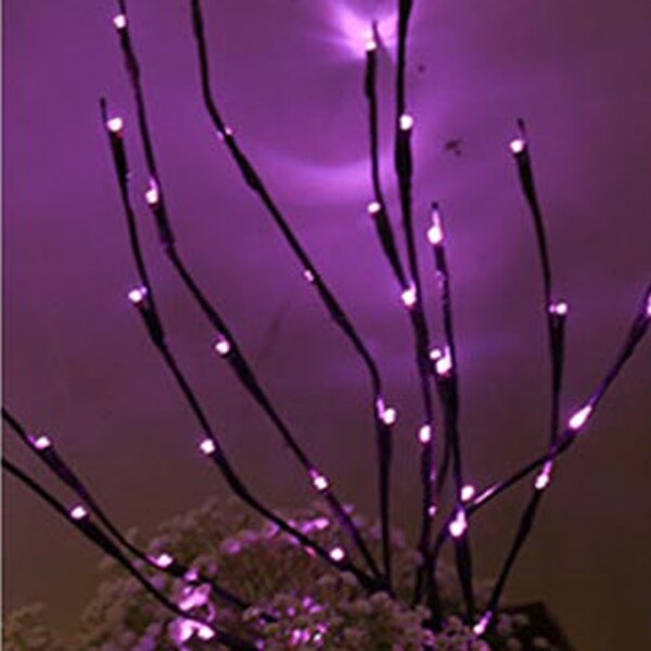 5v willow branch led light 20 glödlampor körsbärsträd diy upplysta grenar batteridriven fest heminredning nattlampa: Rosa