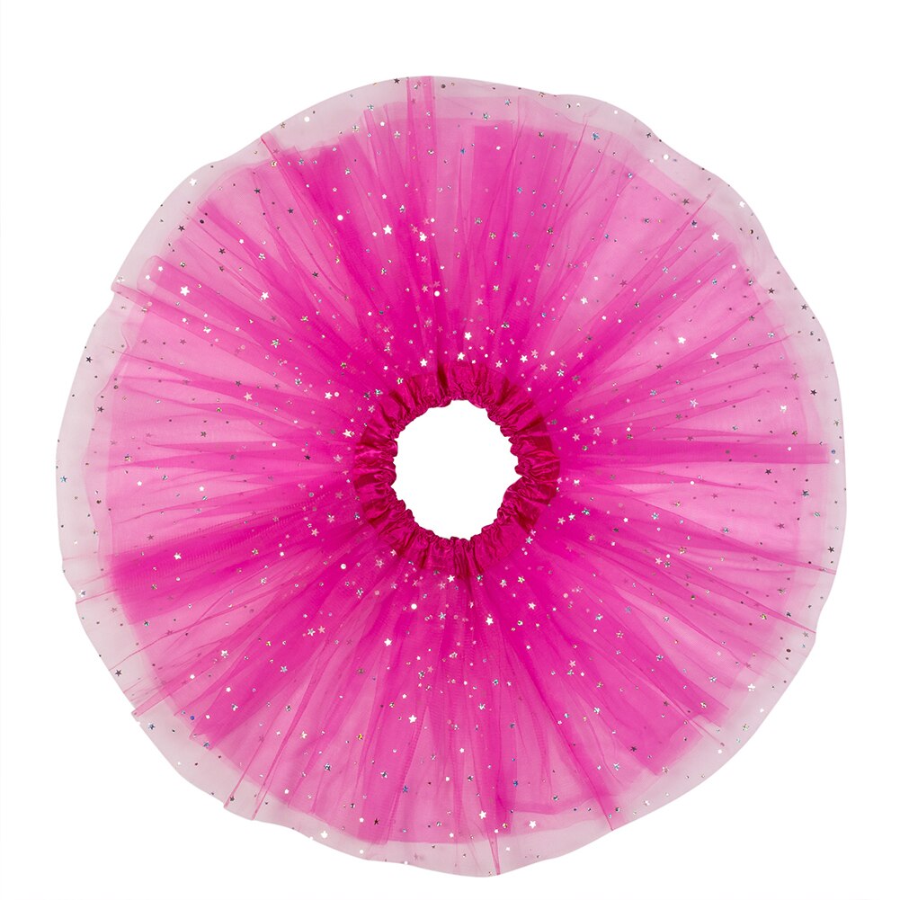 Candy Color Baby Kids Girls Ballet Dancewear Sequin Tulle Tutu Skirt Princess Skirt Party Costume: G1