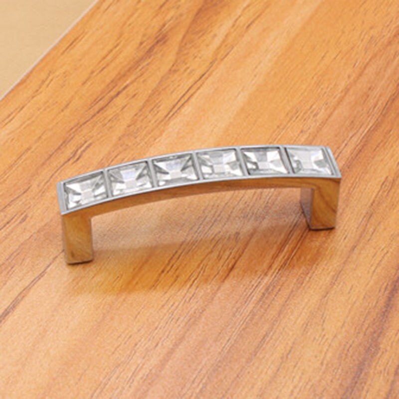 Crystal Moderne Lade Handvat U-Vormige Diamant Schoen Kast Deurgrepen Knop