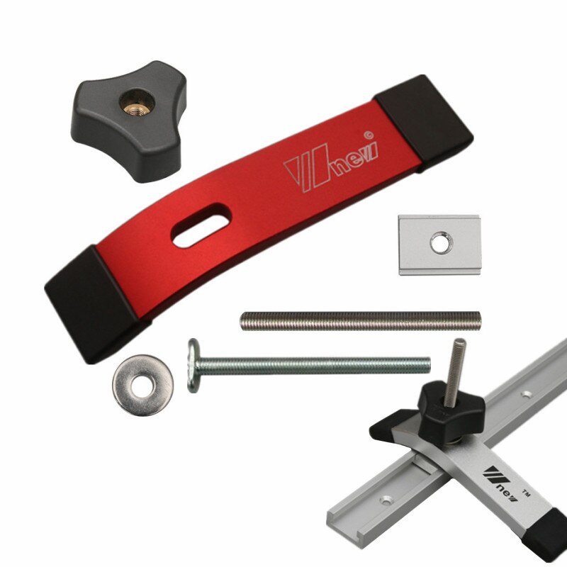 T Track Hold Down Clamps Double Cut Profile Universal T-Track Clamps Woodworking and T Track CNC Aluminum Alloy Router Clamps