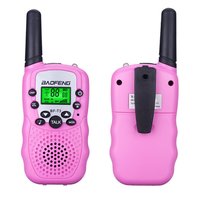 2 Stks/set Walkie Talkie Speelgoed Voor Kids Portable Twee-weg Walkie-Talkies Telefoon Outdoor Jongens Speelgoed Ouder-kind Interactief Spel: Roze