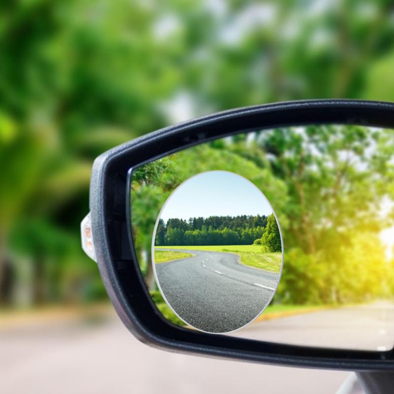 1/2pcs Car 360 Degree Framless Blind Spot Mirror Wide Angle Convex Mirror Round Side Rearview Parking Mirror Car Accessories
