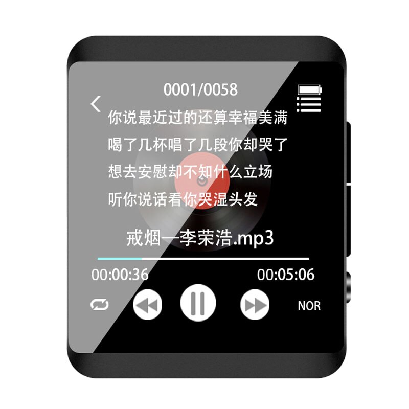 RUIZU M5 Sport Bluetooth MP3 Spieler 8GB 16GB voll berühren Bildschirm Mini Clip Musik-Spieler Mit FM, aufnahme, E-buch, Uhr, Schrittzähler