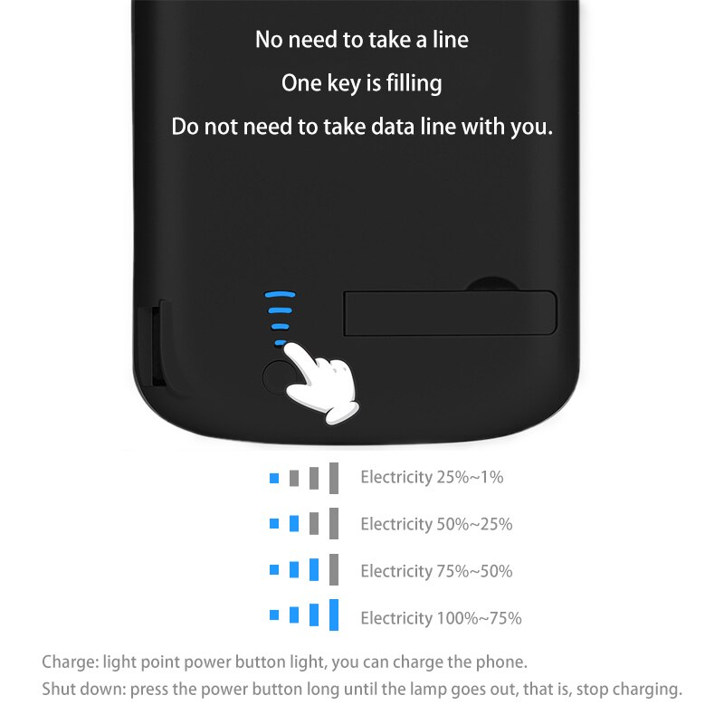 Custodia per batteria per Samsung Galaxy S8 batteria esterna custodia per caricabatterie custodia esterna per caricabatterie Samsung Galaxy S8