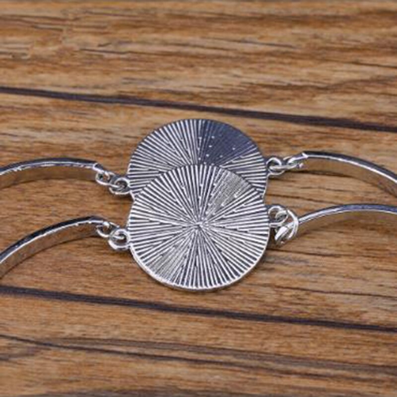 Novo 10 pçs sublimação pulseiras círculo base moda transferência de calor diy pulseira em branco jóias consumíveis em branco suprimentos