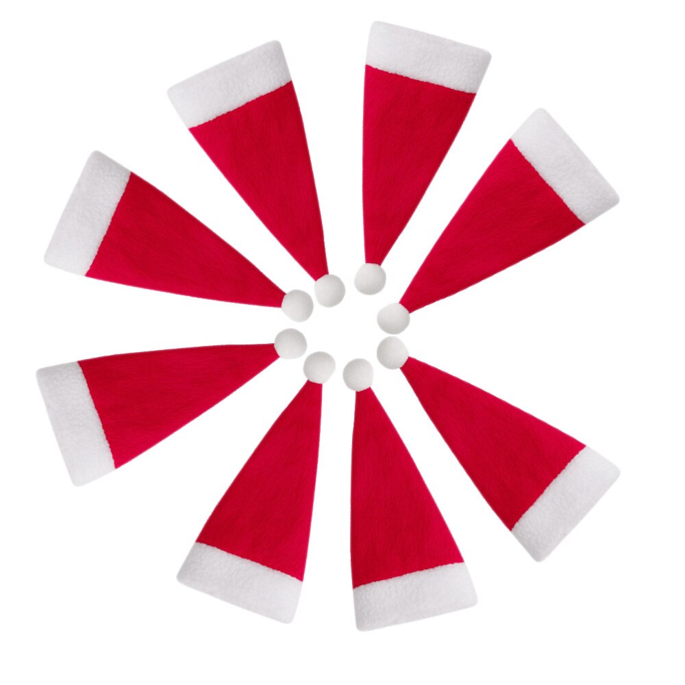 24 stuks kerst wijnfles dop tas bestek organizer tas snijders vorken hoezen tas kerstversiering mini kerstmuts