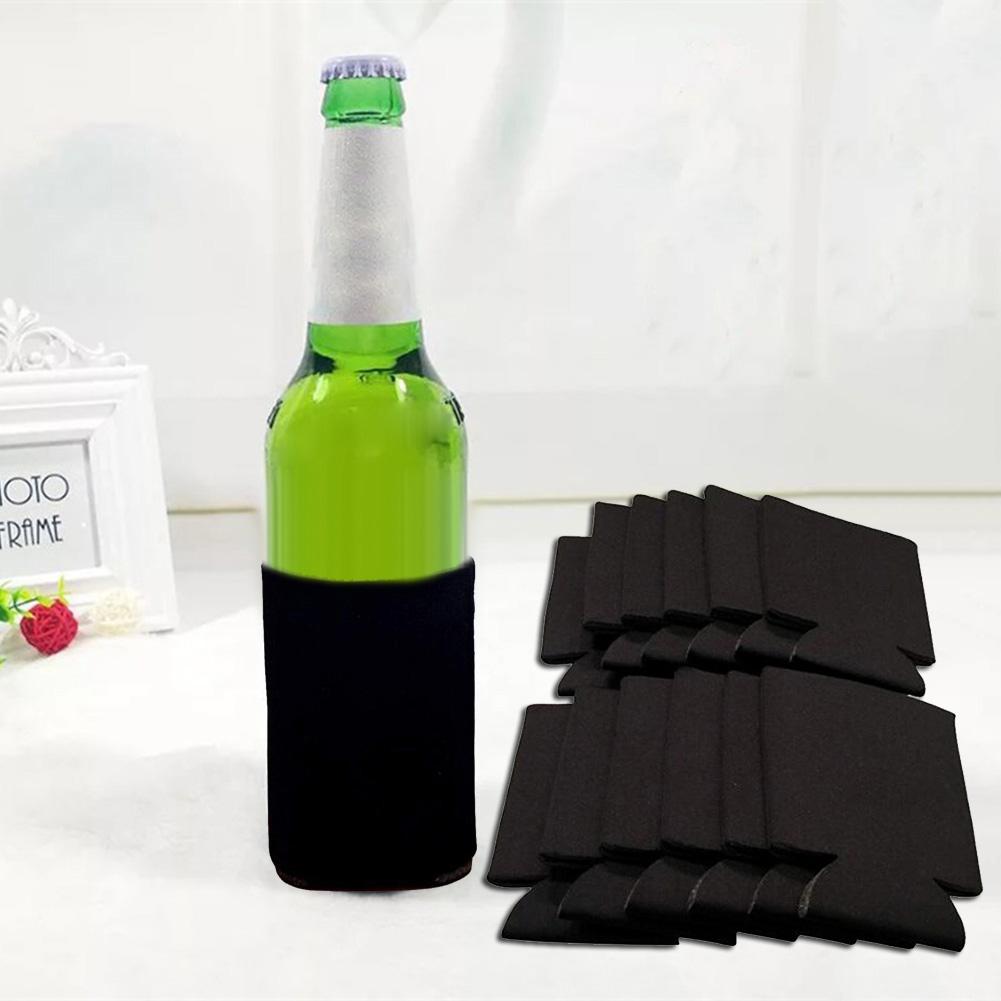 Canette de bière isotherme | 10 pièces, couverture de boisson, bouteille de boisson, support de manches en étain