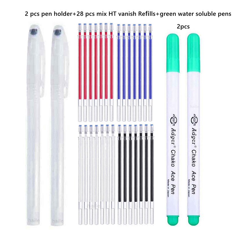 Haile Fabric Markers Fade Out for Drawing Lines Disappearing Marker Pens Patchwork Fabric PP Multi Purpose DIY Craft Sewing Tool: PURPLE