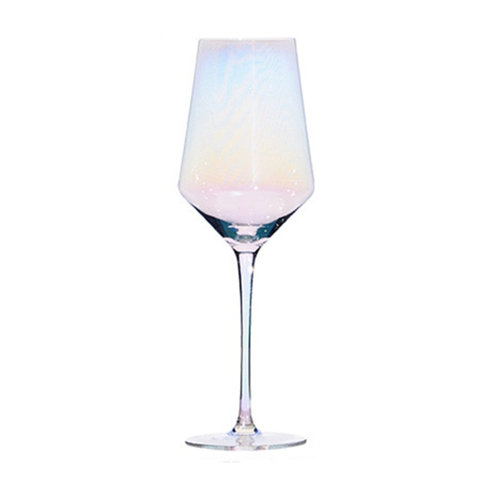 Gobelet arc-en-ciel coupe coloré cristal Champagne verre couleur rouge vin verre Ion placage verre à vin: B