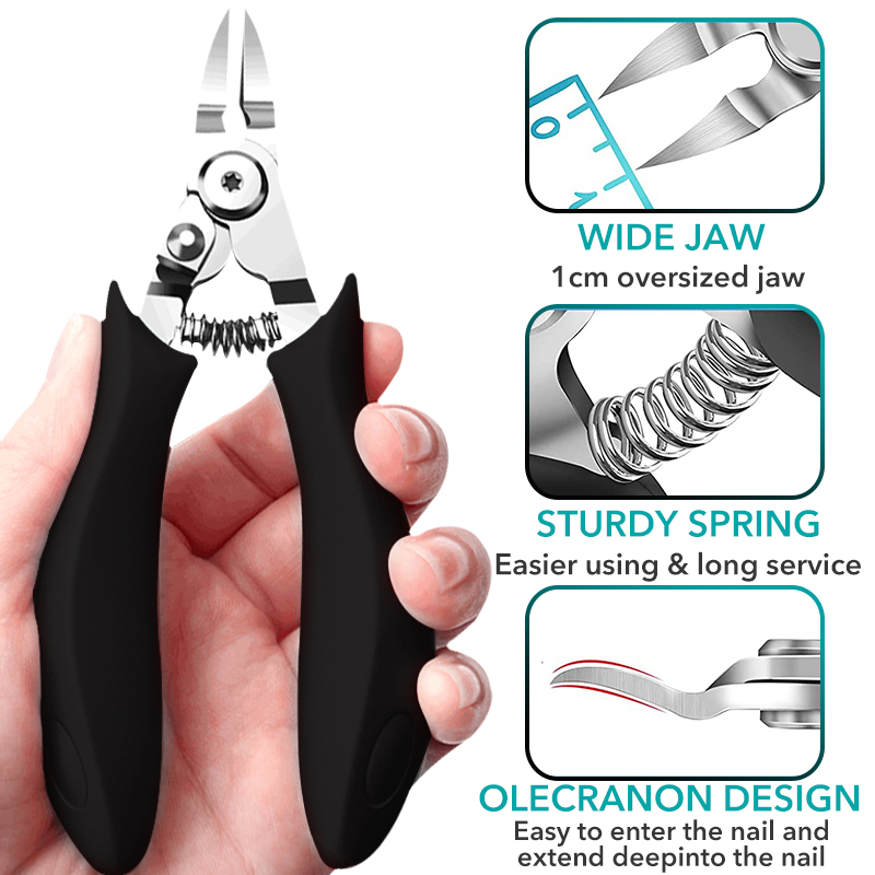 1Pcs Toe Nail Clippers Manicure Pedicure Cutters Nippers Podiatry Claw Cutter Cuticle Scissors Cut Toenails Tools