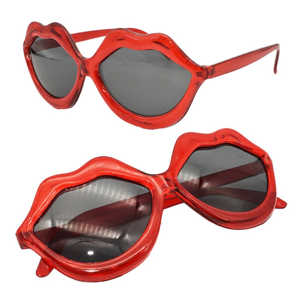 Sexy Rode Lip Sunglass Party Dancing Cool Zonnebril Persoonlijkheid Grappige Bril