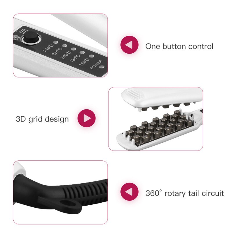 CkeyiN Hair Fluffy Artifact Hair Curler Tourmaline Ceramic Curling Iron Styling Tools Hair Extension Corn Hair Splint Perm