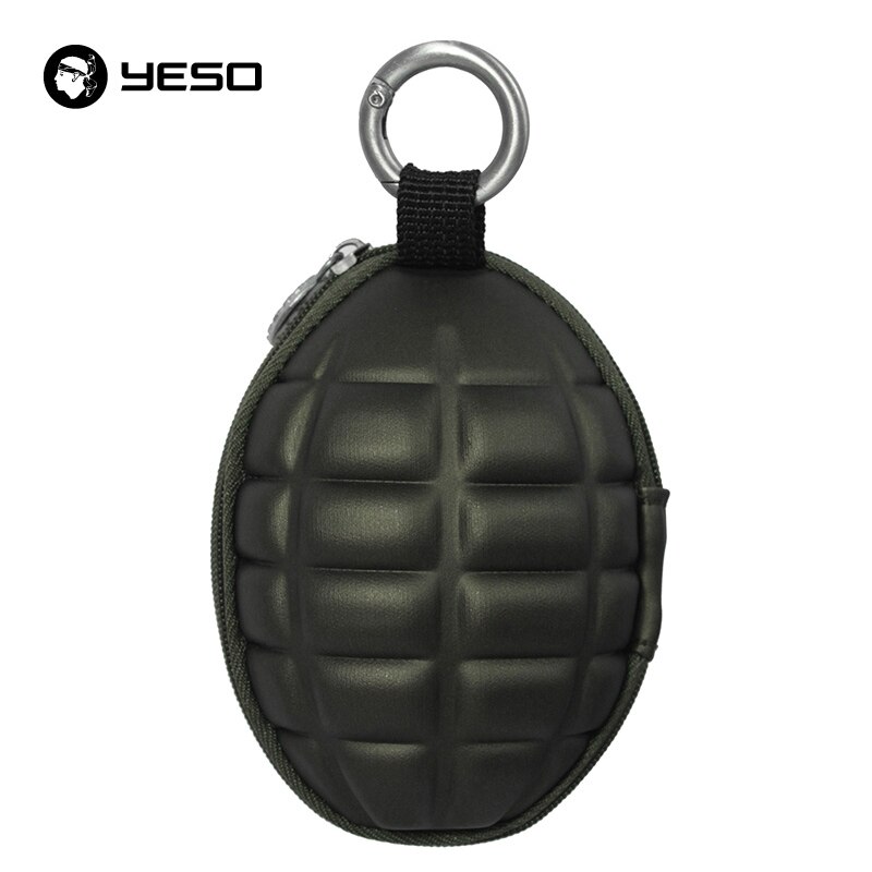 YESO Neue PU Männer Schlüssel Halter Geldbörsen Unisex Oval Kopfhörer Fall Tasche Haushälterin Für Schlüssel Organizer Geldbörse Für auto Schlüssel Tasche: ArmyGreen