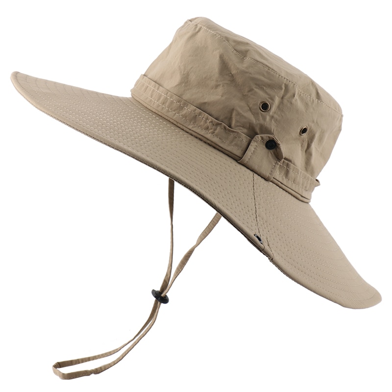 Camoland Waterdichte Emmer Hoed Mannen Zomer Anti Uv Zon Hoeden Outdoor Vissen Wandelen Boonie Caps Lange Brede Rand strand Cap